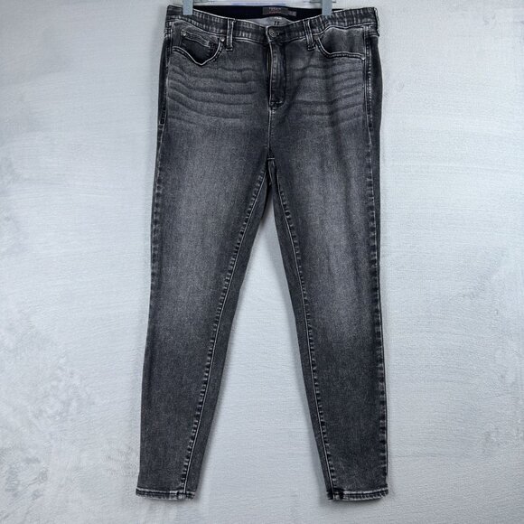 Torrid Jeans Sky High Skinny Womens Size 14R Super Soft Feel the Fit Black - Picture 1 of 11
